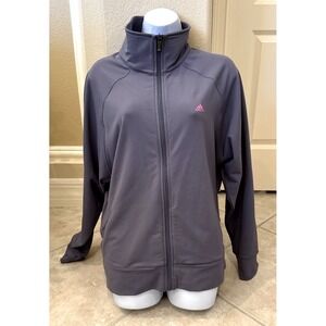 Adidas  Clima 365‎ Track Jacket Women's Large Full Zip Purple Pockets Athleisure
